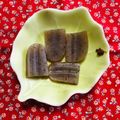 チェックのミニくま's cooksnap of when they made ギザギザ蒟蒻を、つけてみそかけてみそで♪.