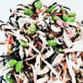 ツインママかいちゃん's cooksnap of when they made 蒸し鶏&ひじきの柚子胡椒シーザー和え.