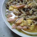 きらりん＊゜'s cooksnap of when they made おさかなのソーセージでたまご中華あんかけ.