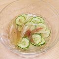 hitomi♪＊'s cooksnap of when they made *胡瓜と胡麻味噌の冷や汁*ローフード.