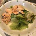 ななめ右naname's cooksnap of when they made 丸ごとレタス一個とシャケ豆乳仕立て.