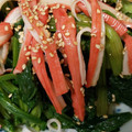 yasuna313's cooksnap of when they made ほうれん草消費♪かにかまをのせるだけ！.