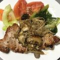 タワ☆マナ's cooksnap of when they made 柔らかポークソテー♪きのこソース‼️.
