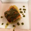 桑田さん's cooksnap of when they made サーモンソテー&焼き野菜　バジルソース.