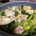 no1642's cooksnap of when they made ✿鶏肉と小松菜のにんにくバター醤油炒め✿.