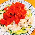 かわゆう1211's cooksnap of when they made さっぱりトマトバンバンジー.
