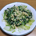55才のおじさん's cooksnap of when they made ほうれん草と卵のバター炒め♪*。.