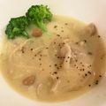 クックD2HWLO☆'s cooksnap of when they made 豚肉と長ネギ、キノコの味噌豆乳スープ.