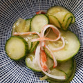 ねこぐらし's cooksnap of when they made やみつき！きゅうりとカニカマの甘酢漬け♡.