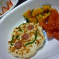 チビ★エルモ's cooksnap of when they made 【離乳食】完了期　アンパンマンハンバーグ.