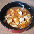 ハチそば粉's cooksnap of when they made 大根と油揚げと豆腐のお味噌汁.