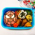 poccho's cooksnap of when they made スパイダーマンキャラ弁♡子供の日に！.