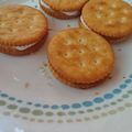小麦粉【100g】's cooksnap of when they made リッツのマシュマロサンド.