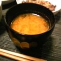 豆柴犬's cooksnap of when they made ごぼうと豚ミンチのみそ汁.