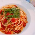 luna7777's cooksnap of when they made 香り高いルッコラとトマトのパスタ.