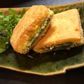 MizuhoBank's cooksnap of when they made ハムチーズ入り！高野豆腐のヘルシーフライ.