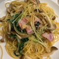 geranium♪'s cooksnap of when they made 簡単！ほうれん草とキノコの和風パスタ.