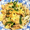 プチシュ's cooksnap of when they made ごはん無限消費！ニラ卵の豚肉中華炒め.