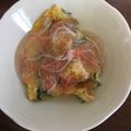 sa〜３'s cooksnap of when they made フワフワ〜ニラ玉☆カニカマあんかけ.