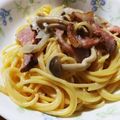 クックHRY7CZ☆'s cooksnap of when they made アスパラとベーコンのクリームパスタ.