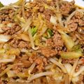 おおかなぼぅ's cooksnap of when they made 挽肉とキャベツ、もやしの甘辛味噌炒め♡.