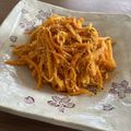ぽろのすけ's cooksnap of when they made ★ニンジン嫌いが作るニンジンたらこ炒め★.