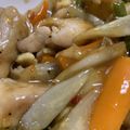 クックRPFTA1☆'s cooksnap of when they made スィートチリソースで簡単☆甘辛鶏ごぼう.