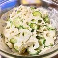 miziyui's cooksnap of when they made 蓮根、大根、きゅうりのシャキシャキサラダ.