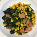 ちはるき27's cooksnap of when they made ほうれん草とベーコンのコーンバター.