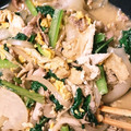 ゆゆっちゃ's cooksnap of when they made めんつゆで！豚肉と小松菜と厚揚げの卵炒め.
