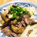 おじ☆さん's cooksnap of when they made 旦那の好物♡豚バラとナス長芋のめんつゆ煮.