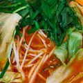 かにゃにゃmama's cooksnap of when they made ニンニク キムチ鍋！辛ラーメンでシメ！.