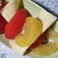 ★ほのどんママ★'s cooksnap of when they made キウイとトマトとモッツァレラのデザート.