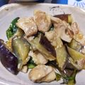 momoha＊'s cooksnap of when they made なすと鶏肉の辛味噌炒め.