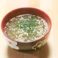 ももいろさくら's cooksnap of when they made お吸い物に、ごま&とろろ昆布♪.