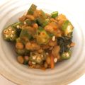 ♪まーたん♪'s cooksnap of when they made 快腸生活！オクラのキムチ納豆和え.