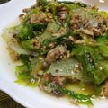 fu♪♪'s cooksnap of when they made 糖質オフ♫レタスとサバ缶のサッと炒め！.