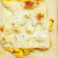 ぷっくりんご's cooksnap of when they made 簡単！マヨたまチーズトースト。朝食に！.