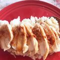 myumyuシンバ's cooksnap of when they made レンチン簡単！絶品カオマンガイ.