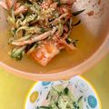めいちママ＊'s cooksnap of when they made 5分でおつまみ！サラダチキンのキムチ和え.