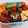 saonyaaan's cooksnap of when they made 簡単♪黒くまくんおにぎり＊キャラ弁.