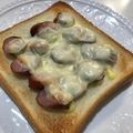 ゆみらんたん's cooksnap of when they made 我が家のウインナーチーズトースト☆.