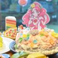 くまぴこ222's cooksnap of when they made マシュマロフォンダンのお花でケーキ2.