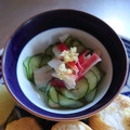 チコリママ's cooksnap of when they made きゅうりとかにかまの酢の物　.