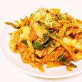 Fire-King's cooksnap of when they made 中学生考案！ナポリタンうどん♡.