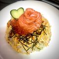 ✾まいちゅん✾'s cooksnap of when they made スモークサーモンで薔薇☆お花畑ちらし寿司.