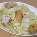 きらり流れ星's cooksnap of when they made さつま揚げが決め手！胡麻油香る焼うどん.