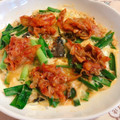 minazuki12's cooksnap of when they made レンジで簡単♪さば缶しめじのキムチ卵とじ.