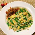 ☆♡Sakura♡☆'s cooksnap of when they made 簡単5分◎フライパンでふわふわ卵のニラ玉.