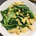 HomaRuu's cooksnap of when they made にら玉～感激のふわとろ食感～.